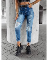 SPODNIE MESS ▪️JEANS  przetarcia CIEMNE