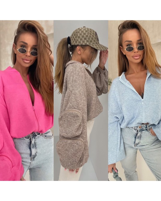 BLUZA z wełna i kieszonkami ▪️KOLORY