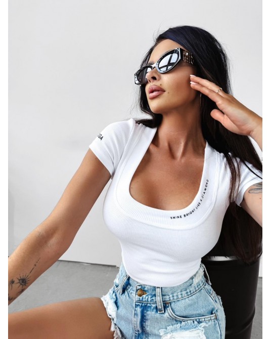 TOP EMELII ▪️ECRU  PRĄŻEK