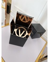 Pasek gumowy elegancki z klamrą logowany Anais czarny