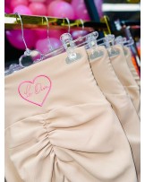 LEGGINSY Z MARSZCZENIM ▪️SERDUSZKO jasny beż