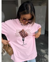 T▪️SHIRT TASTY RÓŻ