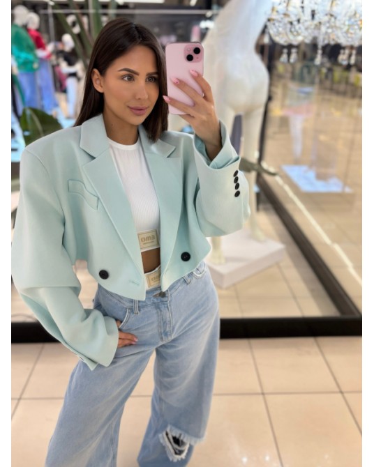 MARYNARKA SHORT oversize ▪️MIĘTA