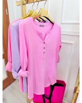 BLUZKA Basic PRĄŻEK ▪️RÓŻ CUKIEREK