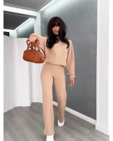 KOMPLET dzianinowy ▪️CIEPŁY BEŻ