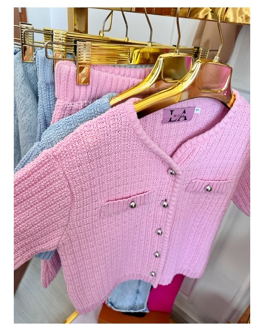 Dzianinowy komplet RÓŻOWY  ▪️premium