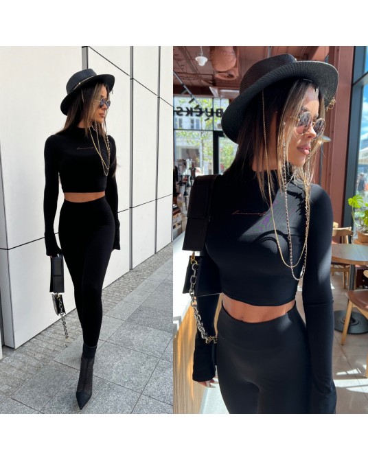 LEGGINSY MODELUJĄCE GREASET ▪️CZARNE 