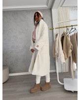 PŁASZCZ LONG BEAR ECRU ▪️PRE ODER