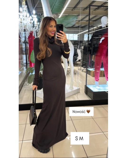 Sukienka MAXI ▪️CZEKOLADOWA OFERTA MIKOŁAJKOWA
