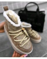 SKÓRZANE ŚNIEGOWCE ▪️brąz