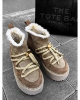 SKÓRZANE ŚNIEGOWCE ▪️brąz