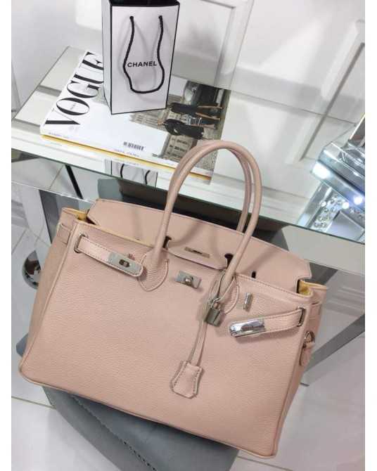 TOREBKA  BIRKIN SKÓRA PUDROWA