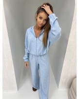 DZIANINOWY KOMPLET PREMIUM ▪️Baby blue