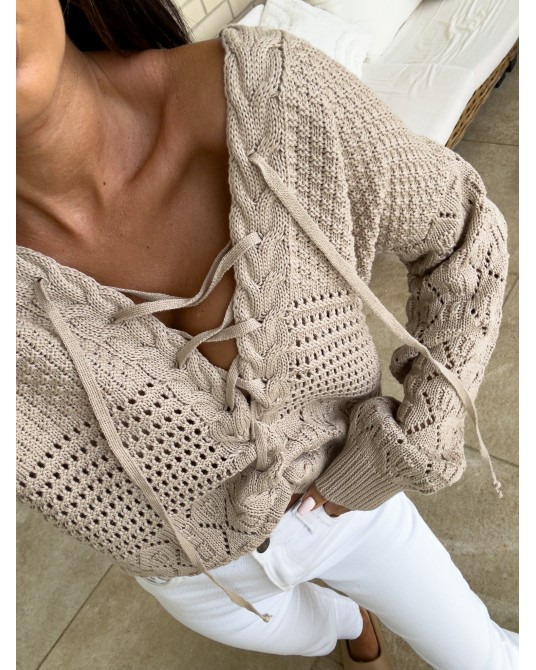 SWETER Z WIĄZANIEM ▪️SPRING KOLORY