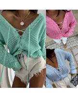 SWETER Z WIĄZANIEM ▪️SPRING KOLORY