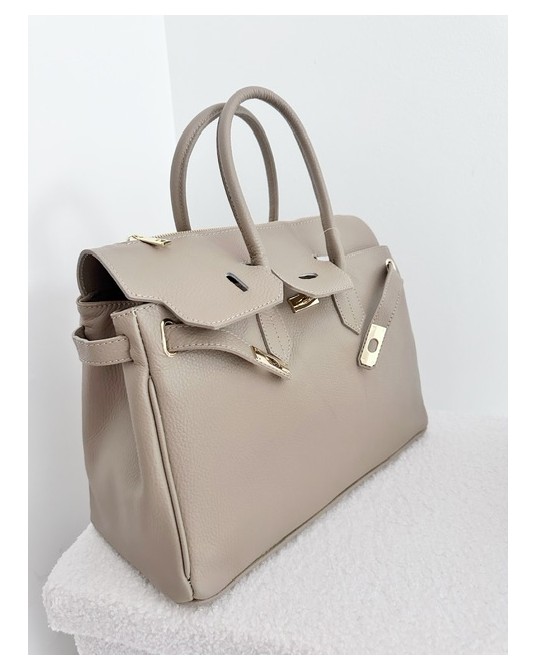 TOREBKA TAUPE ▪️kuferek SKÓRA PREMIUM BAG BIRKIN