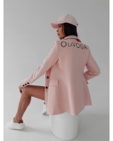 MARYNARKA TALIOWANA ▪️PUDROWY RÓŻ 