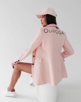 MARYNARKA TALIOWANA ▪️PUDROWY RÓŻ 