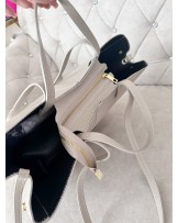 SKÓRZANA TOREBKA A4 ▪️Beżowa