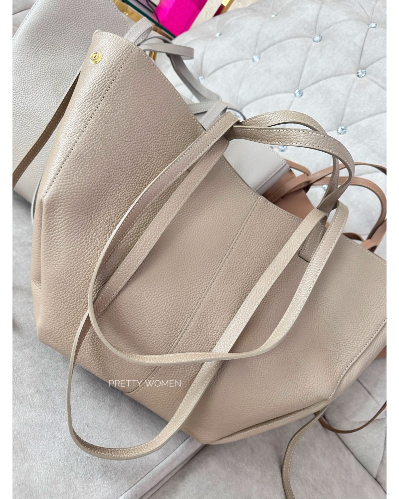 SKÓRZANA TOREBKA A4 ▪️Beżowa