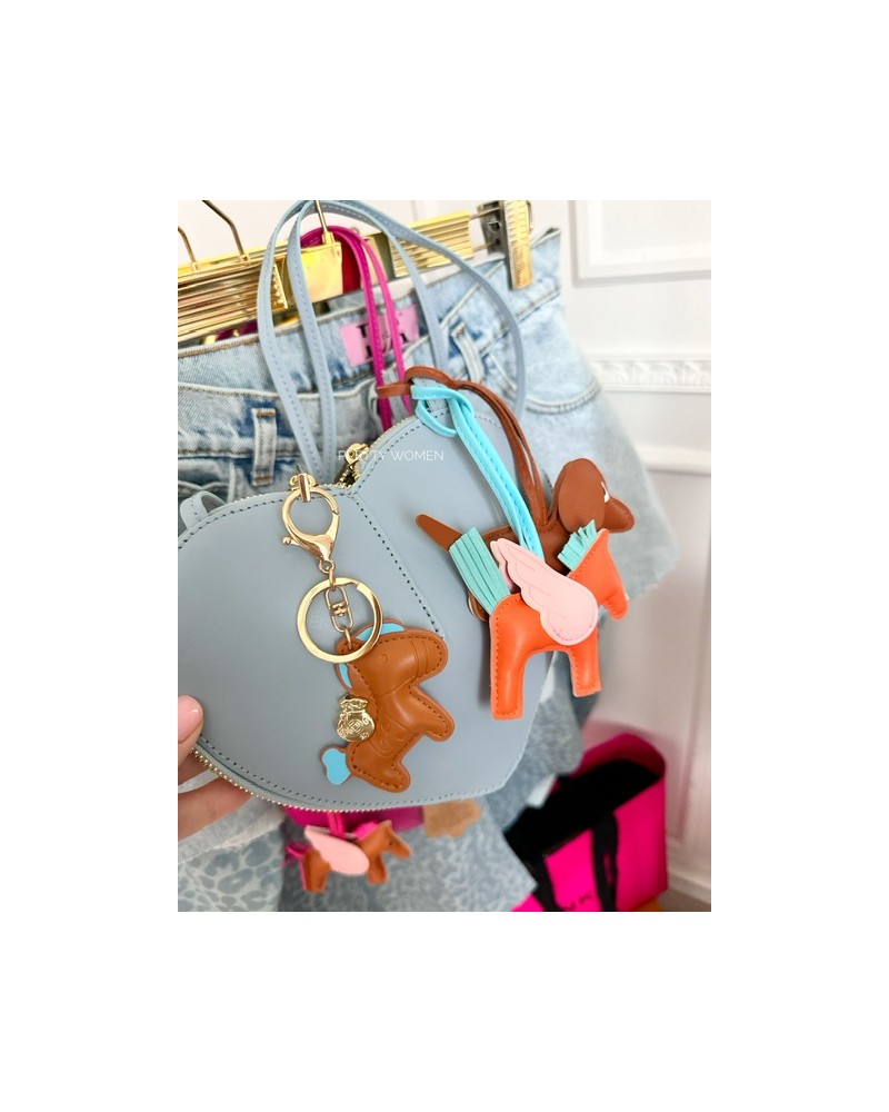 ZAWIESZKA DO TOREBKI ▪️KONIK SKÓRA