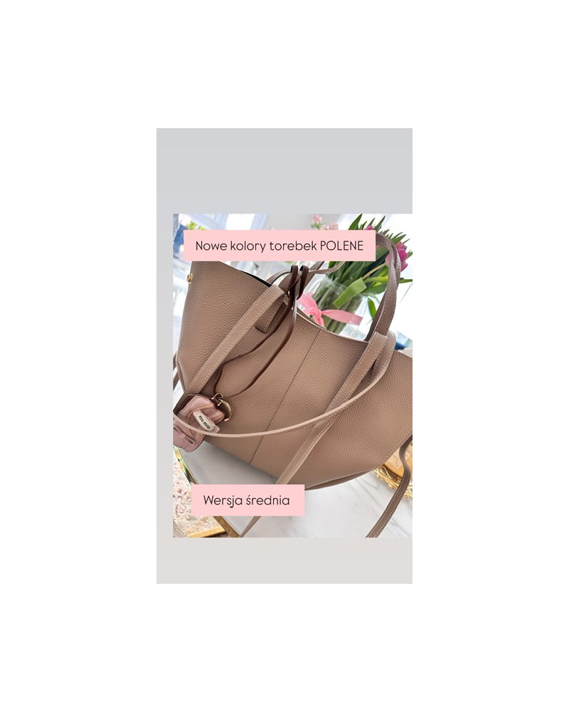 SKÓRZANA TOREBKA MID  ▪️CAMEL