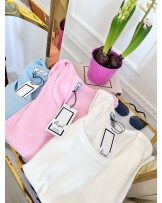 BLUZKI BASIC PRĄŻEK Z HAFTEM M ▪️