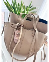 SKÓRZANA TOREBKA A4 ▪️Beżowa