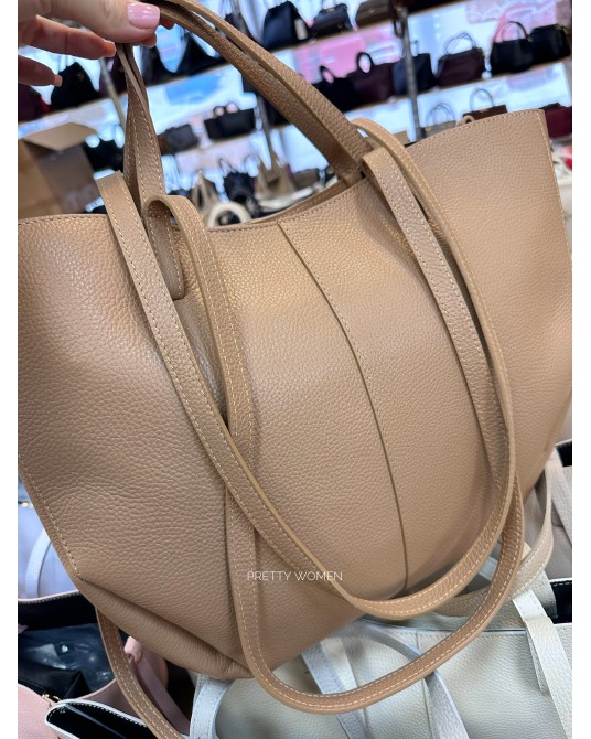 SKÓRZANA TOREBKA A4 ▪️Brąz