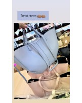 SKÓRZANA TOREBKA A4 ▪️błękitna