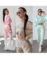 KOMPLET  BAWEŁNIANY ▪️pudrowy róż