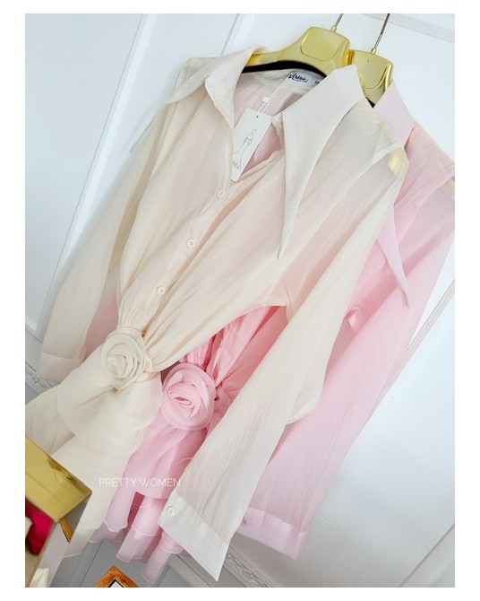 SUKIENKA z róża ▪️bezowa HIT