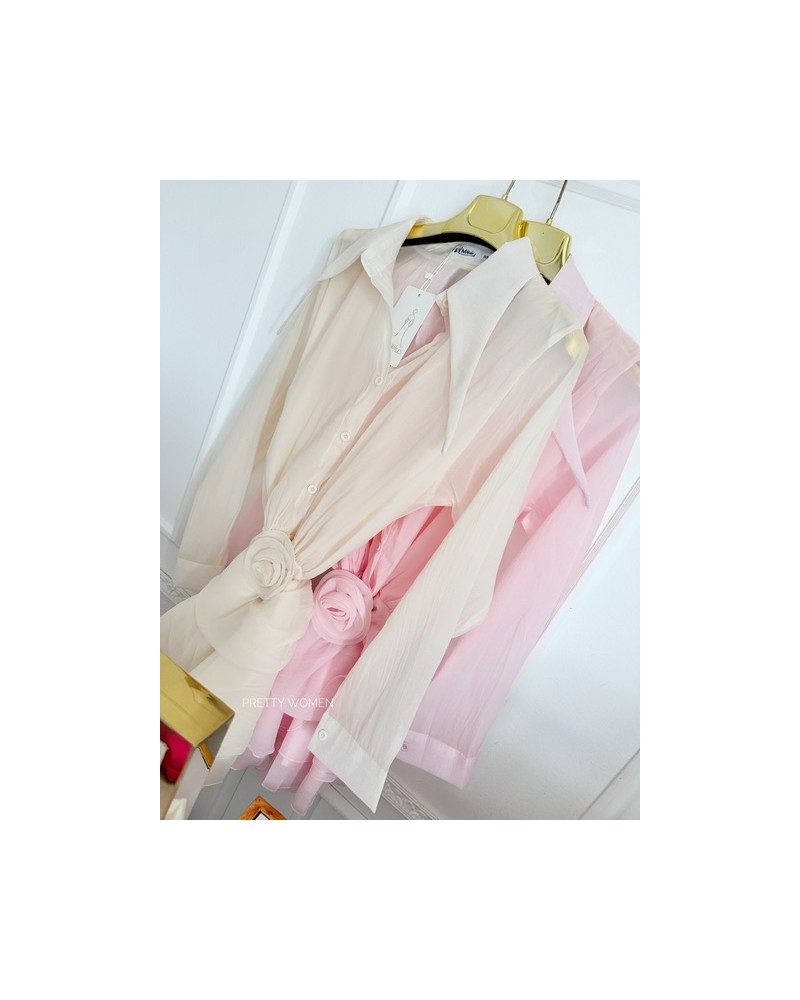 SUKIENKA z róża ▪️bezowa HIT