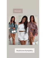 Muślinowy komplet BIAŁY ▪️