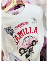 KOSZULKA LA MILLA CAR WHITE ▪️