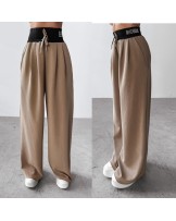 Spodnie z wysokim STANEM ▪️brąz