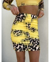 SPÓDNICA MINI GEPARD ▪️żółta