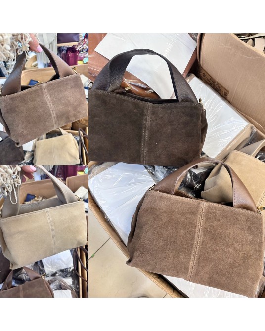 SKÓRZANA TOREBKA ▪️bezowa