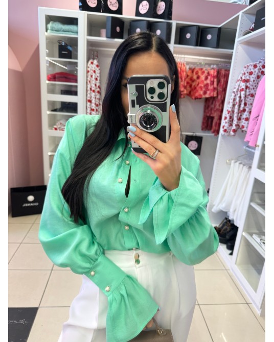 ZIELONA  KOSZULA Z MANKIETEM ▪️