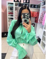 ZIELONA  KOSZULA Z MANKIETEM ▪️