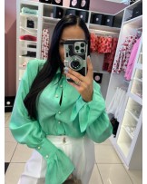 ZIELONA  KOSZULA Z MANKIETEM ▪️