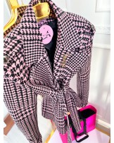 Marynarka z wiązaniem LA MILLA PEPITKA wierzchnia