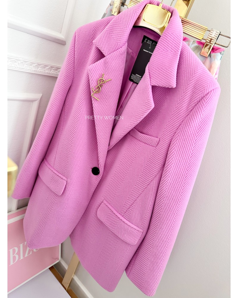 MARYNARKA  SPRING MATERIAŁ ▪️rożowa