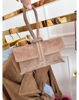 Torebka pętelka ▪️SKÓRA TAUPE