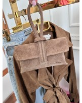 Torebka pętelka ▪️SKÓRA TAUPE