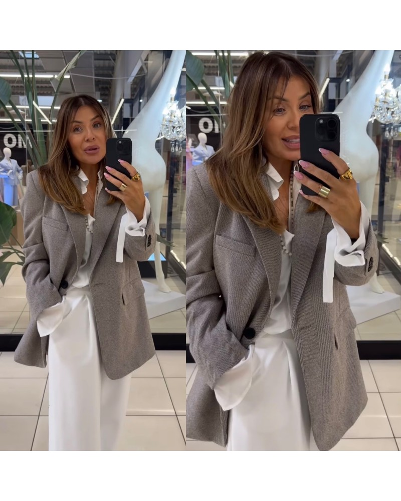 MARYNARKA WIERZCHNIA ▪️HOLLY beżowa  JODEŁKA