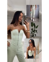 DZIANINOWY GORSET ▪️miętowy