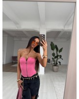 DZIANINOWY GORSET ▪️różowy