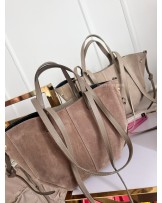 SKÓRZANA TOREBKA MID  ▪️POLENE TAUPE