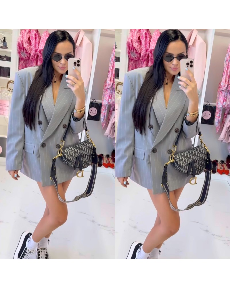 MARYNARKA OVERSIZE ▪️premium Szara